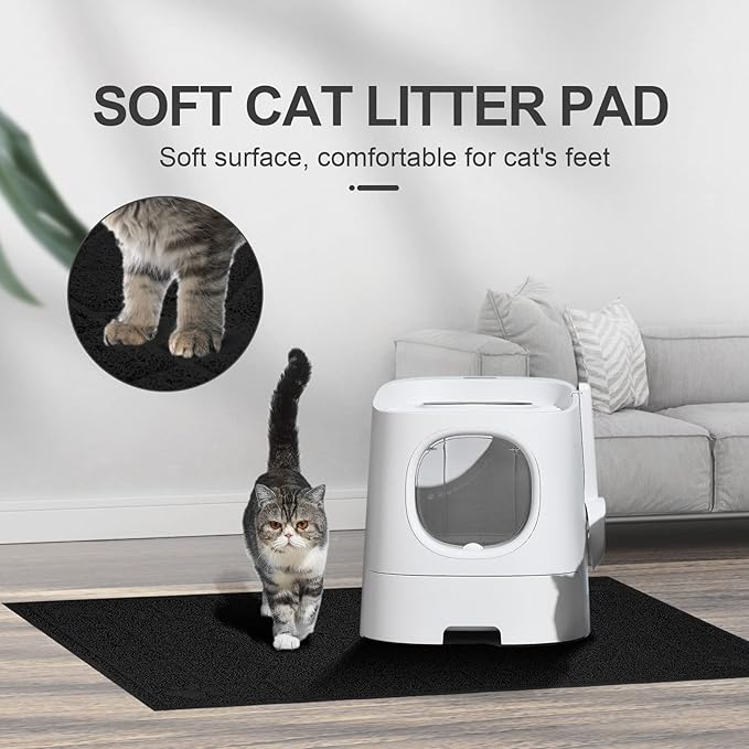 Cat Litter Mat, Litter Trapping Mat Soft on Kitty Paws, Waterproof, Easy Clean - Image 7