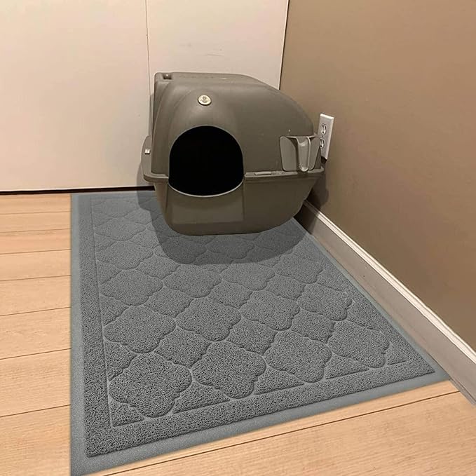 WePet Cat Litter Box Mat, Kitty Premium PVC Pad, Durable Trapping Rug, - Image 7