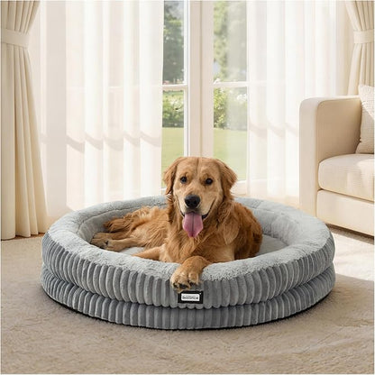 BALANCE Donut Dog Bed, 43 Inches Round Dog Bed Extra Large Size Dogs Washable by BalancePet