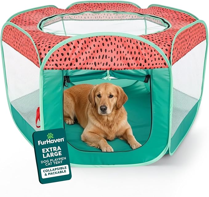 FurHaven Soft-Sided Dog & Cat Playpen, Portable Foldable Indoor & Outdoor Pet by FurHaven