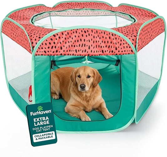FurHaven Soft-Sided Dog & Cat Playpen, Portable Foldable Indoor & Outdoor Pet by FurHaven