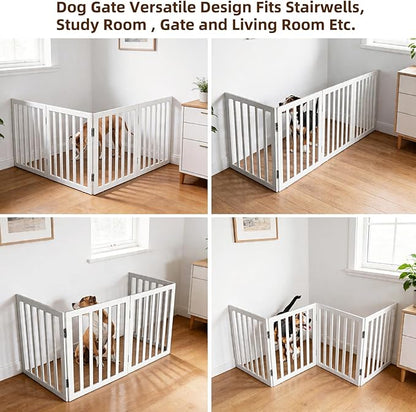 Dog Gate Indoor, Freestanding Dog Fence - Image 4