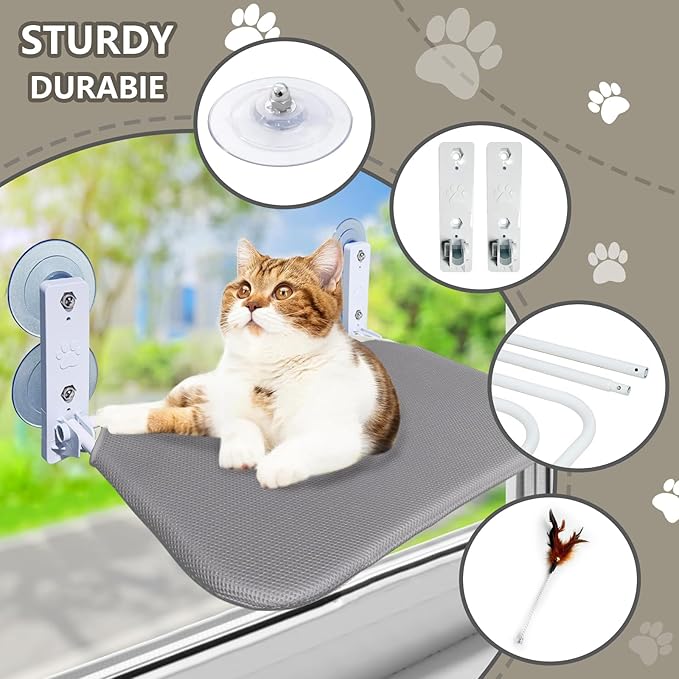 Cat Window Perch Seat Hammock, Foldable Hammock - Image 2