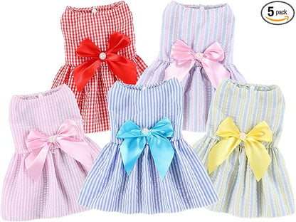 TAPBULL Dog Dresses, Fashionable Pet Dog Clothes, Cute Cat Birthday Dress Outfit by TAPBULL