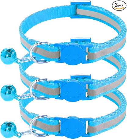 3 Pack Reflective and Breakaway Cat Collars by Unknown