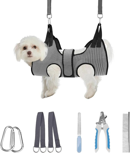 PAWCHIE Dog Grooming Hammock Harness by PAWCHIE