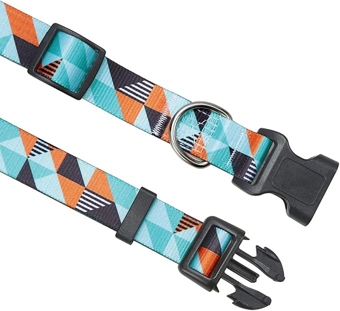 Mihqy Dog Collar with Bohemia Floral Tribal Geometric Patterns - Image 4