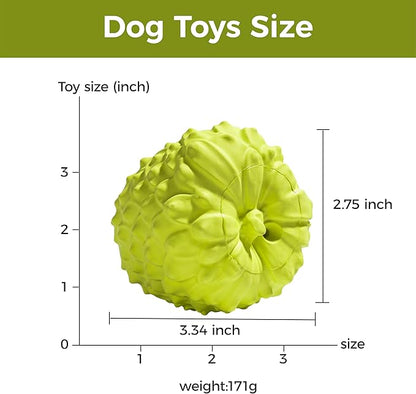 MewaJump Dog Squeaky Toys for Aggressive Chewers, Interactive Natural Rubber - Image 2