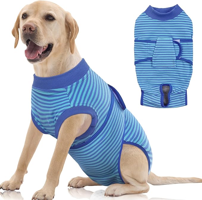 FUAMEY Recovery Suit for Dogs After Surgery, Soft Breathable Dog Bodysuit by FUAMEY