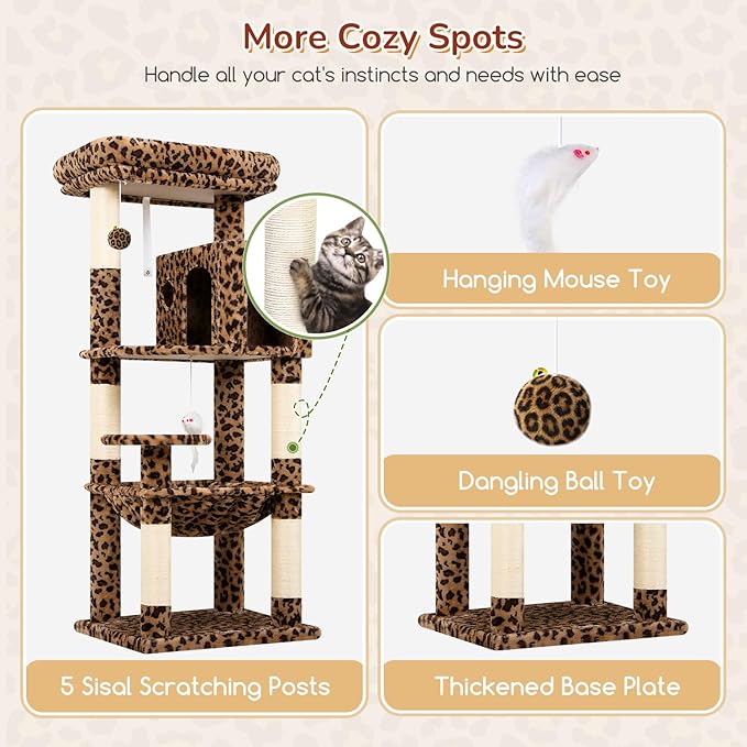 Globlazer Leopard Cat Tree Tower - Image 5