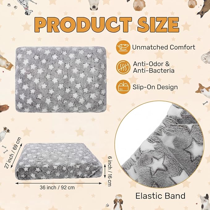 Youyole Large Washable Dog Bed Cover Replacement Waterproof Rectangle Bed Cover - Image 2