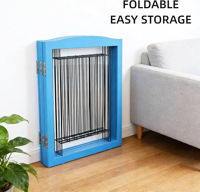 ZJSF Freestanding Dog Fence Indoor, Foldable Dog Gate - Image 8