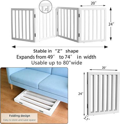 Dog Gate Indoor, Freestanding Dog Fence - Image 7