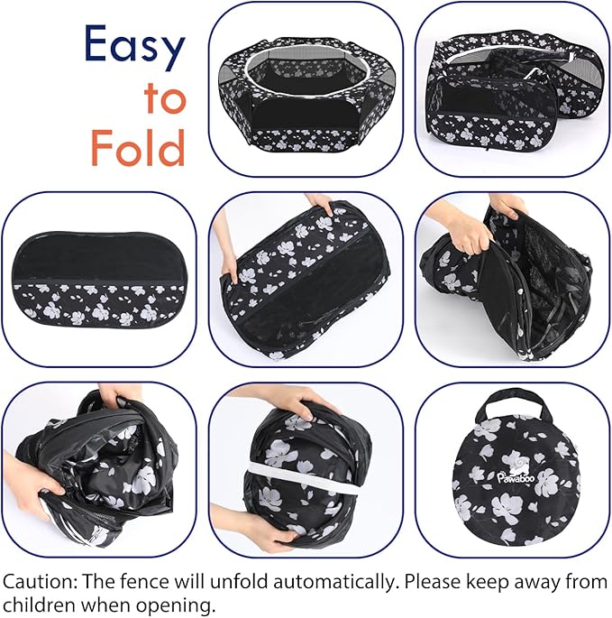 Pawaboo Small Animals Playpen, Waterproof Small Pet Cage Tent - Image 2