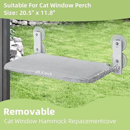 2PCS Replacement Cover for Cat Window Perch, M Size Cordless Cat Window Hammock - Image 2