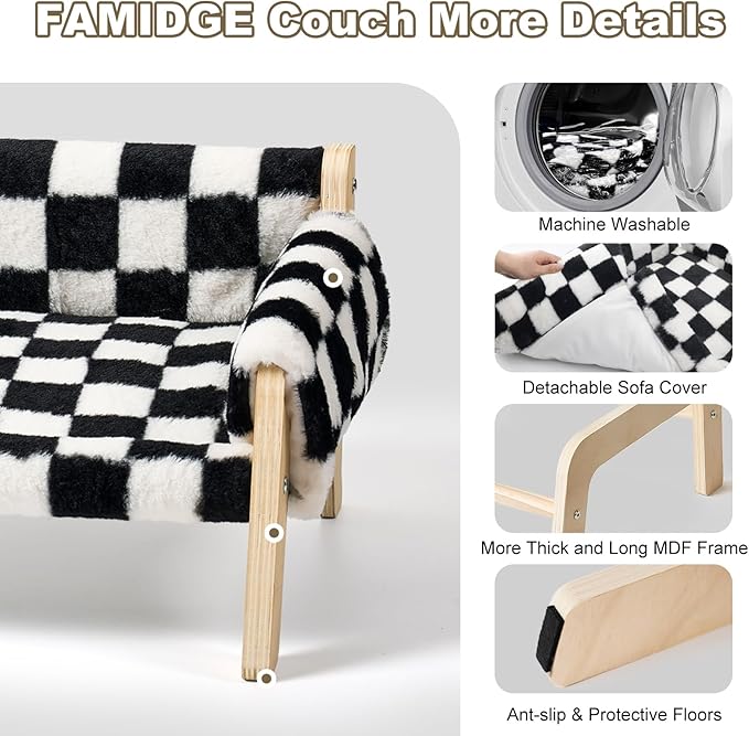 FAMIDGE Elevated Cat Couch Bed for Indoor Cats - Image 6