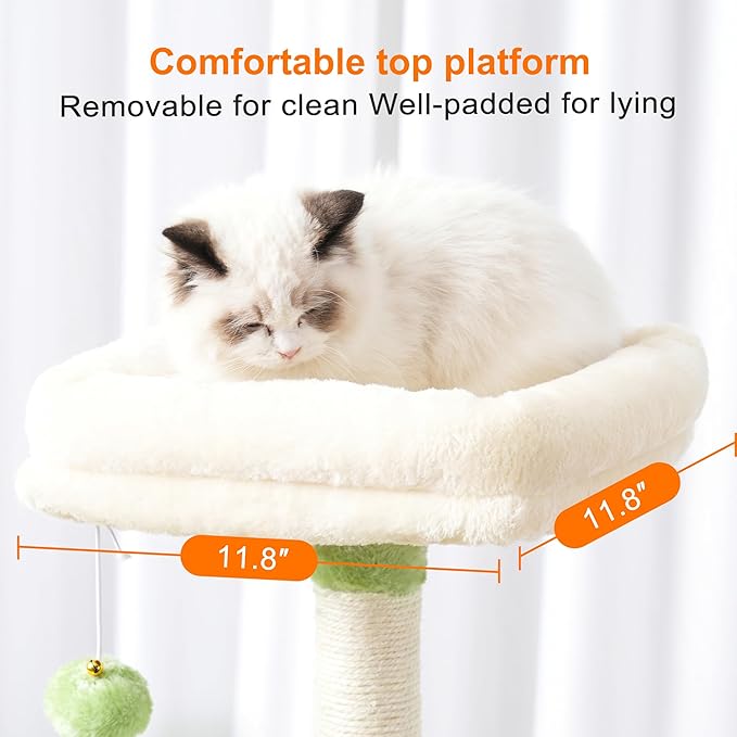 Heybly Cat Tree with Toy, Cat Tower condo - Image 6