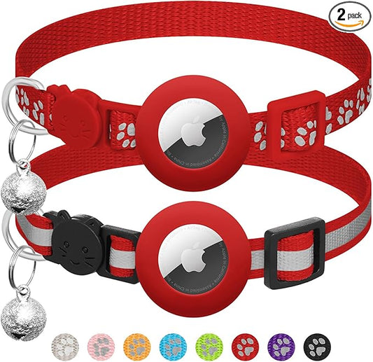 2 Pack Airtag Cat Collar Breakaway by LAFAYIspecializesinpetcollars