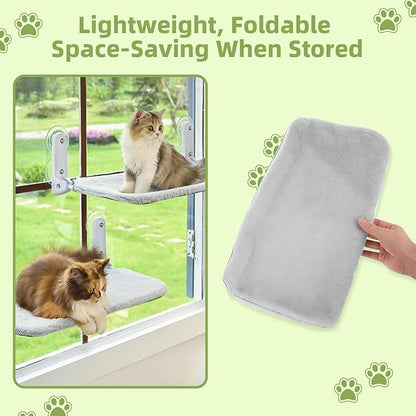 2PCS Replacement Cover for Cat Window Perch, M Size Cordless Cat Window Hammock - Image 5
