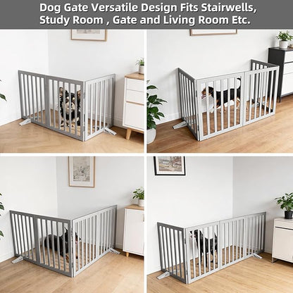 Dog Gate Indoor, Freestanding Dog Fence - Image 4