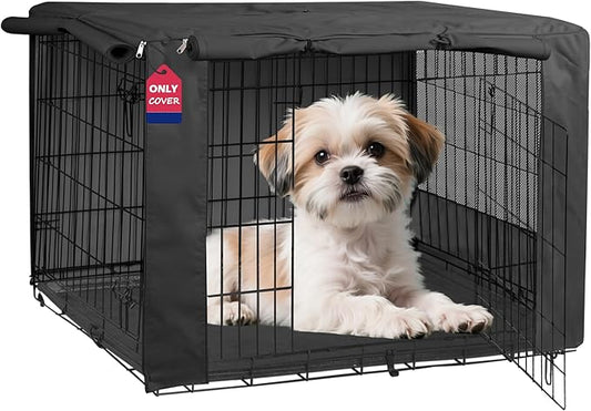HiCaptain Breathable Dog Crate Cover 24 Inch, Durable Heavy Duty Kennel Cover by HiCaptain