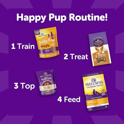 Wellness Crunchy Puppy Bites Dog Training Treats, Grain Free, Chicken and - Image 6