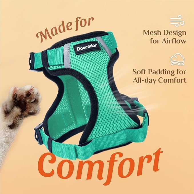 Dooradar Cat Harness and Leash Set, Escape Proof Soft - Image 9