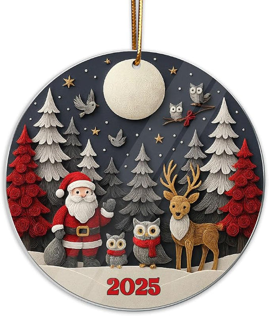 Santa 2025 Ornament, Santa Ornament, Meaningful Christmas Ornaments by MusemoryCreations