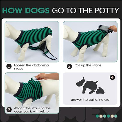 FUAMEY Recovery Suit for Dogs After Surgery, Soft Breathable Dog Bodysuit - Image 5