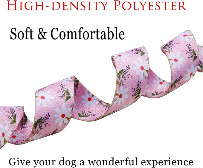 Mihqy Dog Collar with Bohemia Floral Tribal Geometric Patterns - Image 5