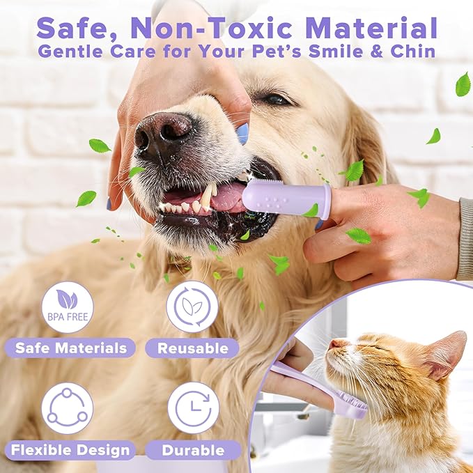 Augwind 6PCS Pet Grooming Kit for Dogs, Cats and Horses | Dog Washing Gloves | - Image 6