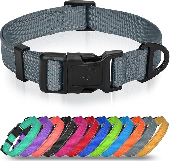 Joytale Small Dog Collar, Durable Double-Sided Reflective Nylon Collar by Joytale