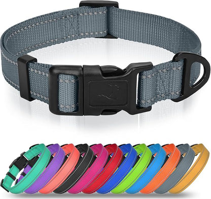 Joytale Dog Collar for Large Dogs, Strong Double-Sided Reflective Nylon Collar by Joytale