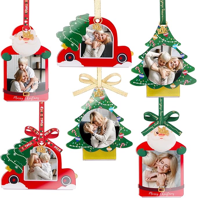UNIQOOO Santa Claus Christmas Acrylic Picture Frame Ornaments by UNIQOOO