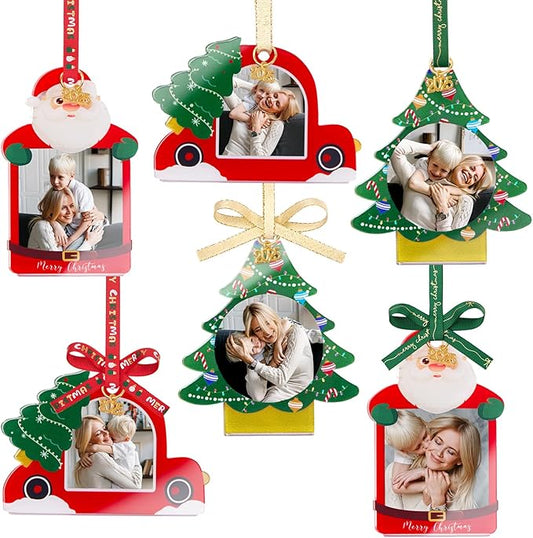 UNIQOOO Santa Claus Christmas Acrylic Picture Frame Ornaments by UNIQOOO
