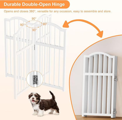 Snughome Dog Gate Indoor, 23.62" H Freestanding Short Dog Door Gates - Image 8