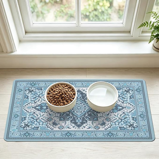 Pet Feeding Mat for Floors Waterproof Dog Mat for Food and Water Absorbent by Unknown