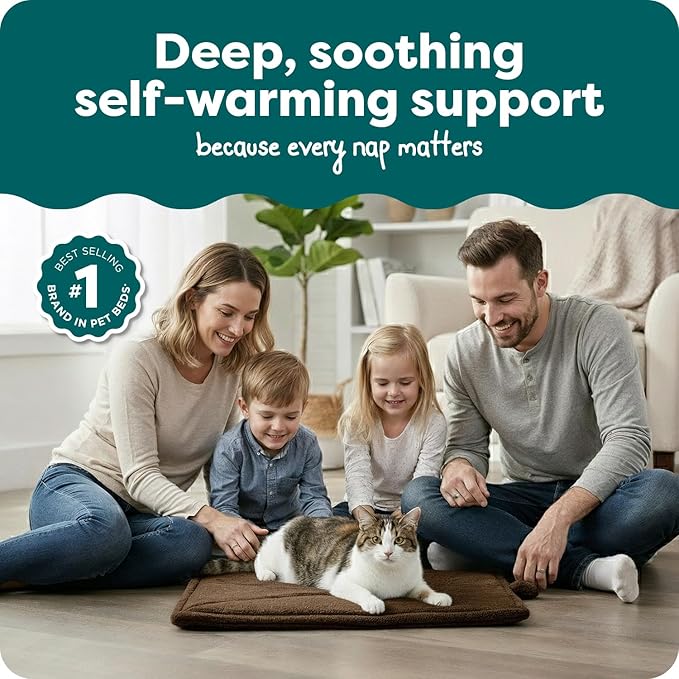 FurHaven ThermaNAP Self Warming Cat Mat, Dog Bed - Image 2