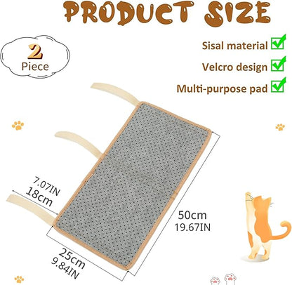 JanYoo 2 Pieces Cat Scratcher Mat - Image 2