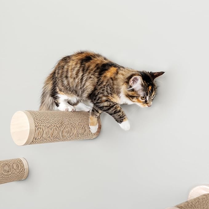 Wall-Mounted Cat Perch & Scratching Post - Image 3