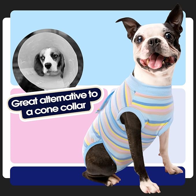 FUAMEY Recovery Suit for Dogs After Surgery, Soft Comfortable Dog Bodysuit - Image 4