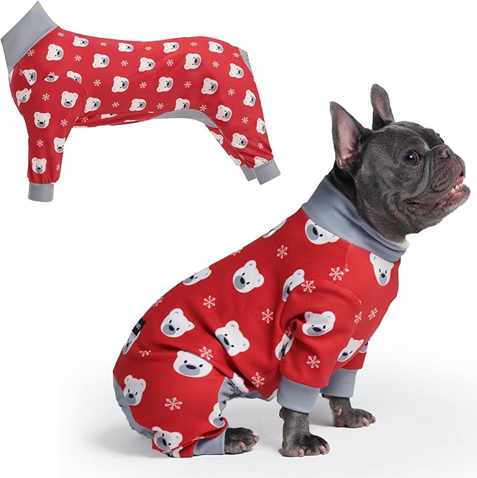 Spark Paws Dog Christmas Pajama, Dog Recovery Suit Male, Ultra-Soft and 4-Way by SparkPaws