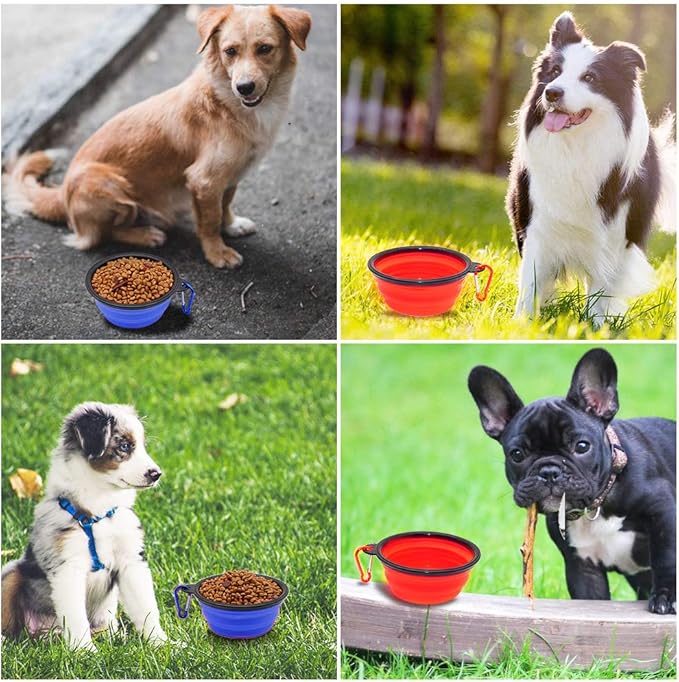 Dog Bowl Pet Collapsible Bowls, 2 Pack Collapsible Dog Water Bowls - Image 7