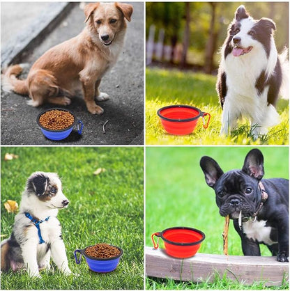 Dog Bowl Pet Collapsible Bowls, 2 Pack Collapsible Dog Water Bowls - Image 7
