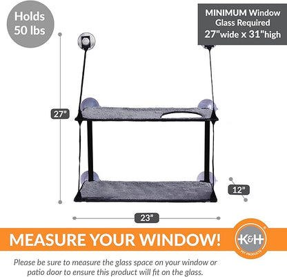 K&H Pet Products EZ Mount Double Stack Cat Window Perch - Image 5