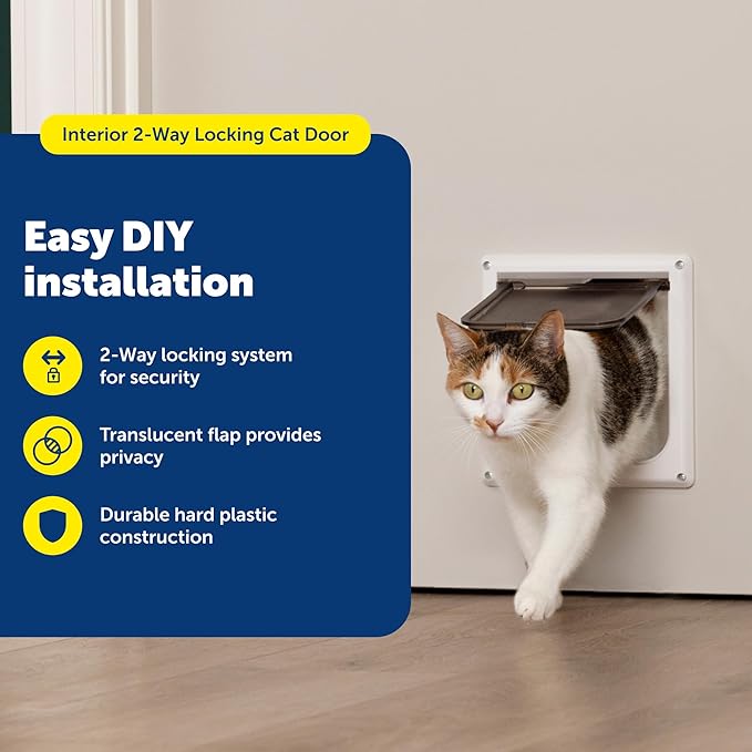 PetSafe Interior Cat Door – 4-Way Lock Option – - Image 3
