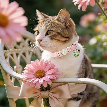 2 Pack Pink Purple Cat Collars Breakaway - Image 6