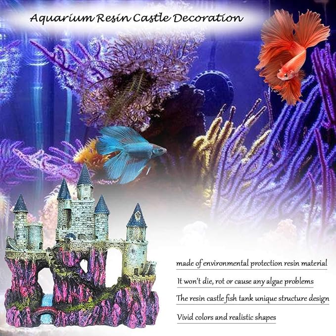Aquarium Castle Decor, Resin Castle - Image 8