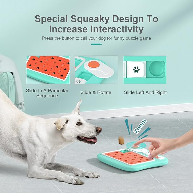 FOXMM Dog Puzzle Toys, Interactive Treat Puzzle Dog Toy - Image 2