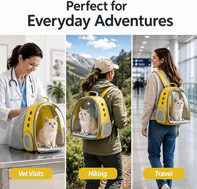 Cat Backpack Carrier Back Expandable Bubble Pet Carrier Backpack - Image 8